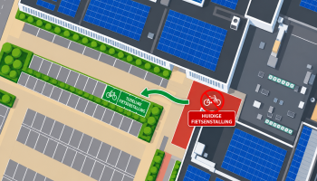 Let op: tijdelijke fietsenstalling woensdag